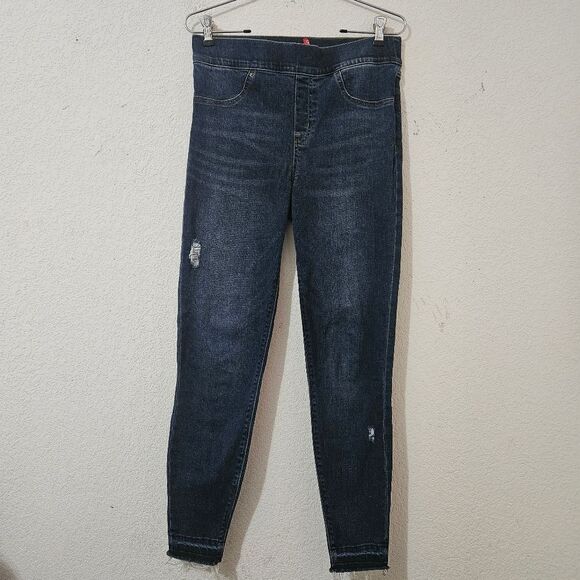 Spanx Pull On Jeggings Distressed Size M - Picture 1 of 6